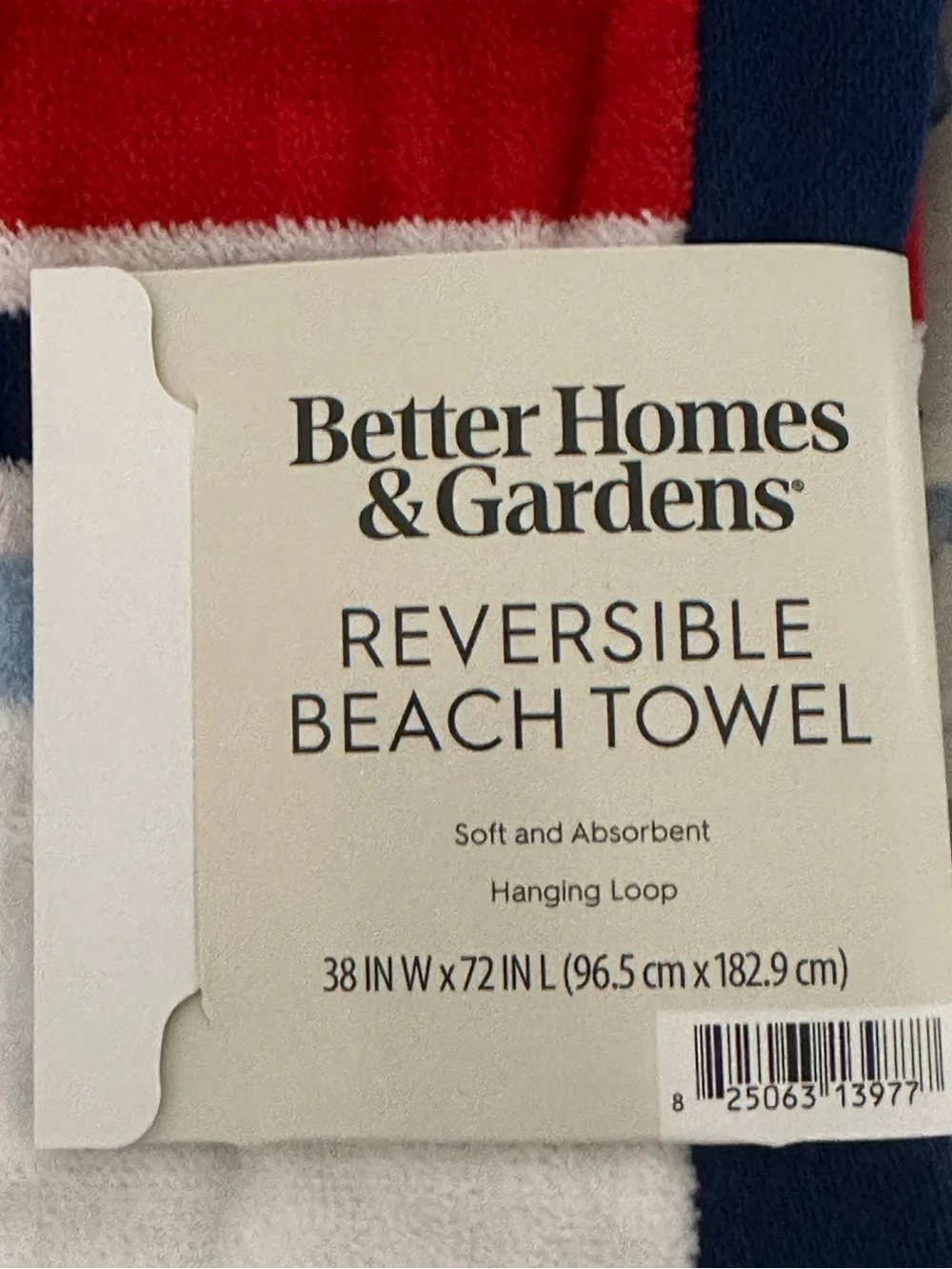 Better Homes & Garden Reversible Beach Towel